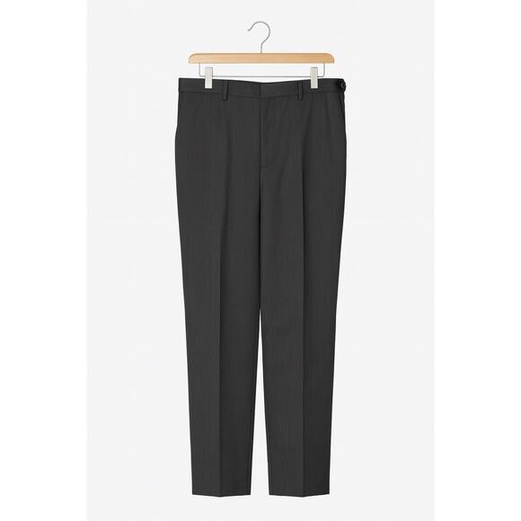 Lineage Men 2 Piece Gray Suit 46R Blazer Jacket Pants 40W Poly Rayon Purple Line - Picture 3 of 16